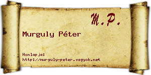 Murguly Péter névjegykártya